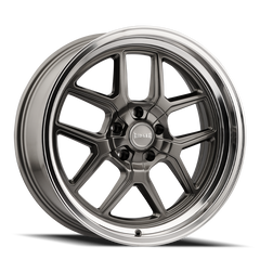 Ridler 610 20x8.5 / 5x114.3 BP / 0mm Offset / 83.82mm Hub Gloss Grey Polished Wheel