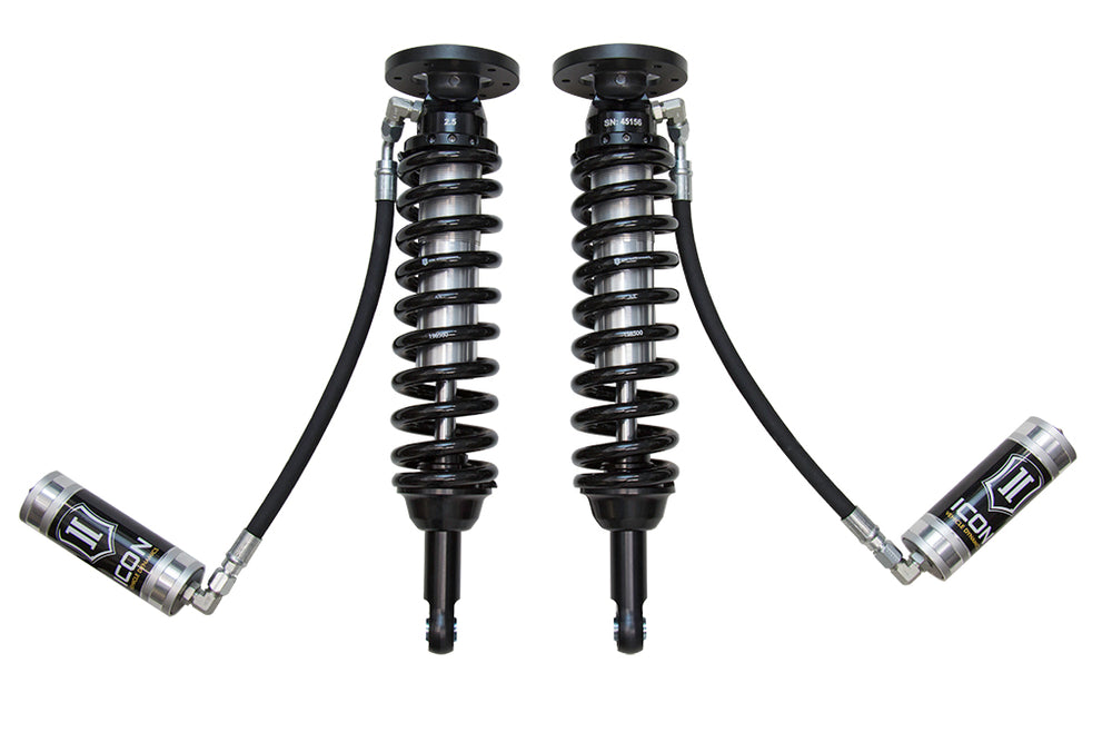ICON 2009-2013 Ford F-150 2WD, 1.75-2.63” Lift, Front, V.S. 2.5 Series Coilover Kit, Remote Reservoir