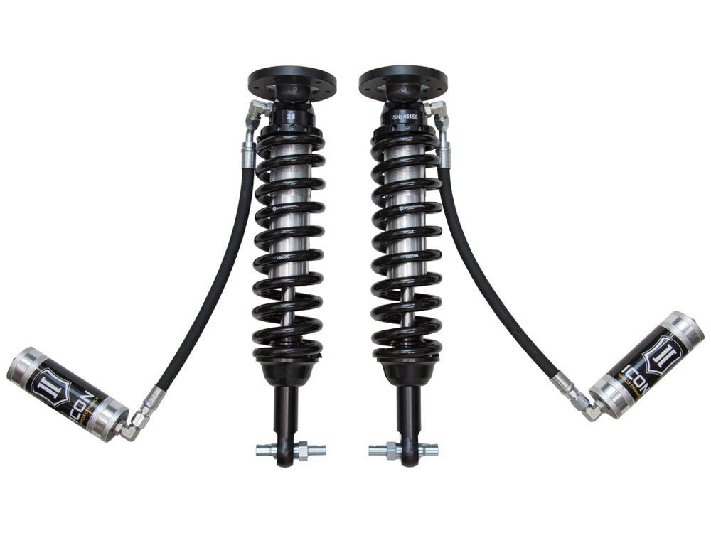 ICON 2014 Ford F-150 2WD, 1.75-2.63” Lift, Front, V.S. 2.5 Series Coilover Kit, Remote Reservoir