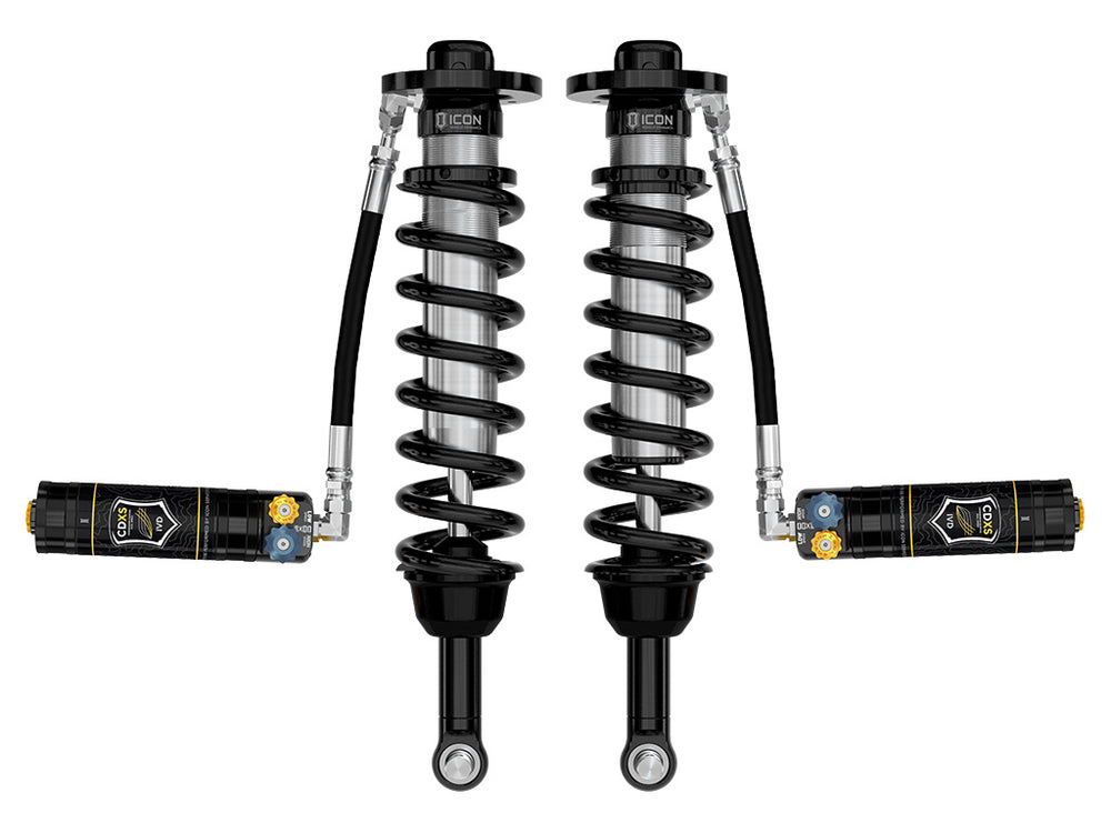ICON 2021-2026 Ford F-150 4WD, 0-2.75" Lift, Front, V.S. 2.5 Series Coilovers, Remote Reservoir w/ CDXS, Pair