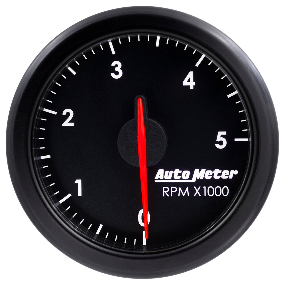 AutoMeter 2-1/16" Tach, 0-5,000 RPM, Airdrive, Black
