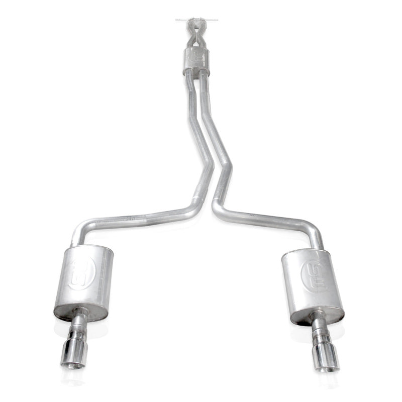 Stainless Works Échappement Cat-Back 2-1/2 po avec silencieux à chambres et tuyau en X 2010-18 Ford Taurus SHO V6