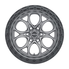 Weld Off-Road Roue W107 20X9 Ledge 6X135 ET00 BS5.00 87.1 - gris métal satiné / anneau noir