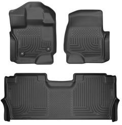 Tapis de sol Husky WeatherBeater Avant et Arrière - Noir