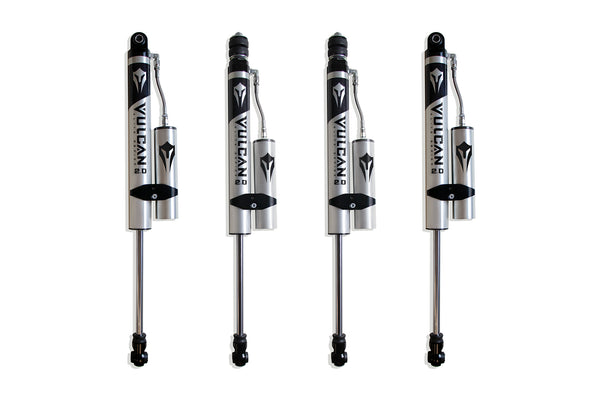 MaxTrac 2.5" F&R Vulcan Series Reservoir Shocks - 2.5" Lift Height — 2017-2025 Ford F-250 / F-350 Super Duty
