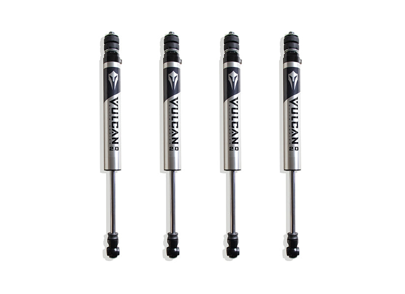 MaxTrac Front & Rear Vulcan Series IFP Shocks for 4" Lift (Factory Rear Air Ride) — 2014-2026 Ram 2500
