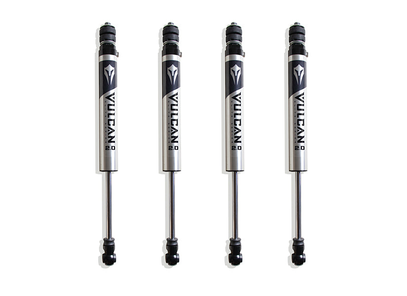 MaxTrac F&R Vulcan Series Ifp Shocks - 6" Lift Height (W/O FACTORY REAR AIR RIDE) — Brushed Silver, 4WD (947260V)