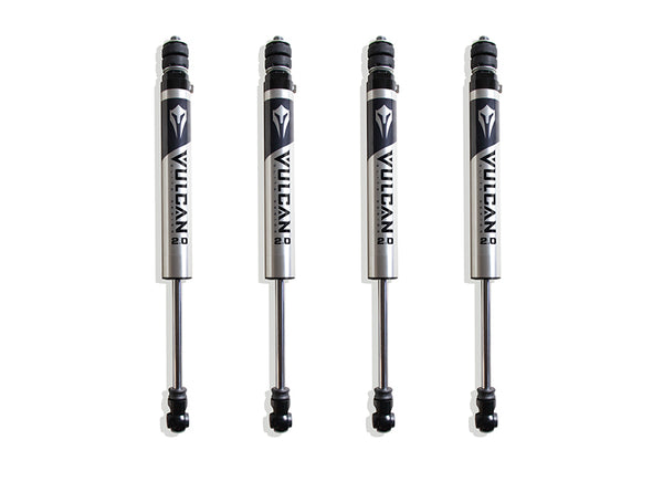 MaxTrac F&R Vulcan Series Ifp Shocks - 6" Lift Height (without Factory Rear Air Ride) — Brushed Silver, 4WD (947260V)