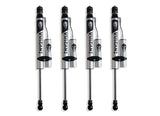F&R VULCAN SERIES RESERVOIR SHOCKS - 6" LIFT HEIGHT (W/O FACTORY REAR AIR RIDE) — BRUSHED SILVER (947260VR)