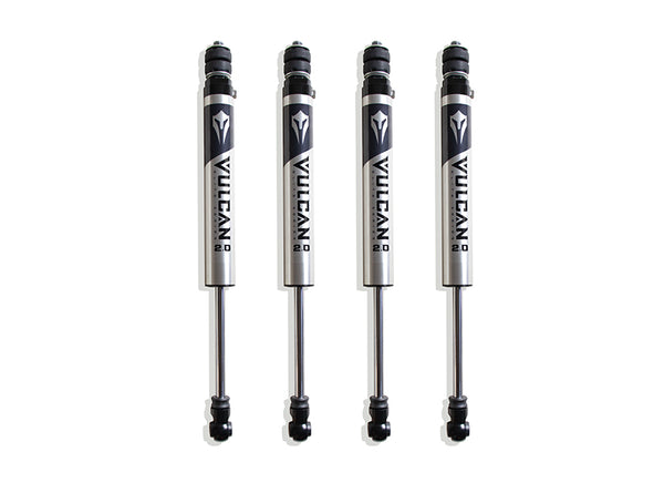 MaxTrac F&R Vulcan Series Ifp Shocks - 8" Lift Height (without Factory Rear Air Ride) — Brushed Silver, 4WD (947280V)
