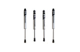 F&R VULCAN SERIES SHOCKS - 2.5" LIFT HEIGHT — BRUSHED SILVER (947325V)