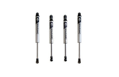 MaxTrac F&R Vulcan Series Shocks - 2.5" Lift Height — Brushed Silver — 2013-2026 Ram 3500 (947325V)