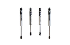 MaxTrac F&R Vulcan Series Ifp Shocks - 4" Lift Height (W/O FACTORY REAR AIR RIDE) — Brushed Silver, 4WD (947340V)