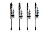 F&R VULCAN SERIES RESERVOIR SHOCKS - 6" LIFT HEIGHT (W/O FACTORY REAR AIR RIDE) — BRUSHED SILVER (947360VR)
