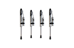 MaxTrac F&R Vulcan Series Reservoir Shocks - 2.5"-3" Lift Height — Brushed Silver (949832VR)