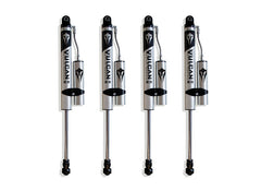 MaxTrac F&R Vulcan Series Reservoir Shocks - 4.5" Lift Height — Brushed Silver (949942VR)