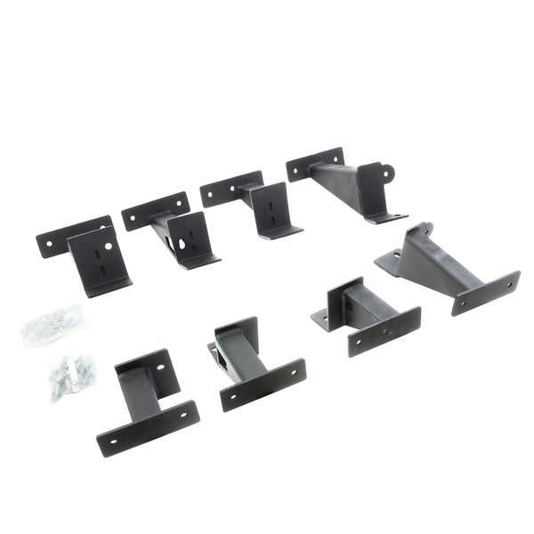 Go Rhino 20C Gladiator JT CREW Cab Frame Slider (Mounting Brackets Only) Textured Black