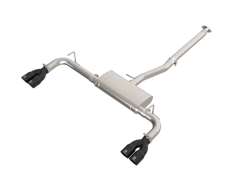 aFe Système d'échappement Cat-Back SS-304 avec embouts noirs 22-25 Lexus NX250 2.5L