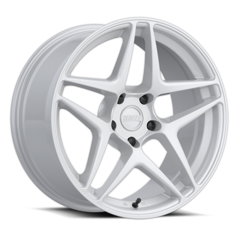 Kansei Roue K15W Astro 19x9.5 po / 5x114.3 / déport 12mm / alésage 73.1mm - blanc brillant