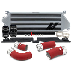 Mishimoto Intercooler Kit, Silver Cooler/Red Pipes — 2024-2026 Toyota Tacoma (MMINT-TAC-24KSLRD)