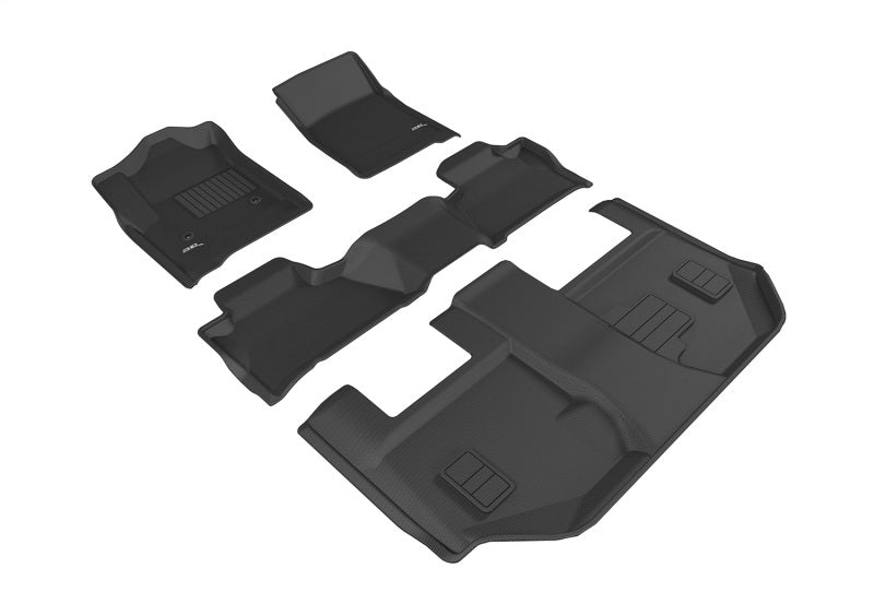 3D MAXpider Kagu 15-20 GMC Yukon Xl avec banquette en 2e rangée R1 R2 R3 - noir