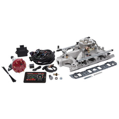 Edelbrock Système EFI Pro Flo 4 à injection séquentielle par orifice Ford Super Victor 8.2 302-347 625 ch 35lb/hr - fini satiné