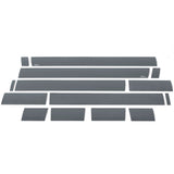 Putco 07-13 Chevy Silv Crew Cab 6.5ft Standard Box - 6in Wide - 14pcs Black Platinum Rocker Panels (9751206BP)