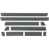 Putco 14-18 Chevy Silv LD - Standard Cab - 8ft Long Box (10pcs) Black Platinum Rocker Panels (9751229BP)