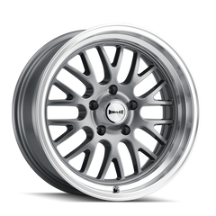 Ridler Roue 607 18x8 / 5x120.65 BP / déport 0mm / moyeu 83.82mm - gris brillant usiné