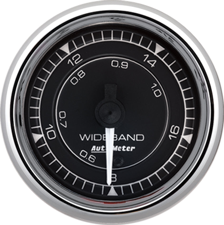 AutoMeter 2-1/16" Air/Fuel Ratio-Wideband Analog 8:1-18:1 Stepper Motor Chrono — 8" (9770)
