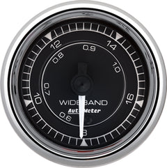 AutoMeter 2-1/16" Air/Fuel Ratio-Wideband Analog 8:1-18:1 Stepper Motor Chrono — 8" (9770)