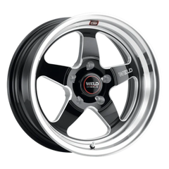 Weld S155 Wheel 18x11 Ventura 5x120.65 43 Offset BS 7.69 Gloss BLK MIL DIA 72.56