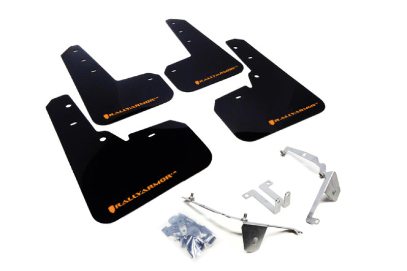 Rally Armor Garde-boue 13-17 Subaru Crosstrek XV - noir avec logo orange