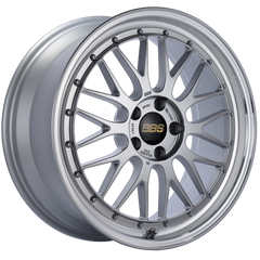 BBS Roue LM 19x8.5 5x112 ET48 -82mm PFS/clip requis - centre argent diamant, rebord taillé au diamant