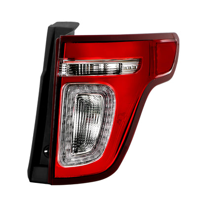 LED Red Clear Tail Light - OE Right