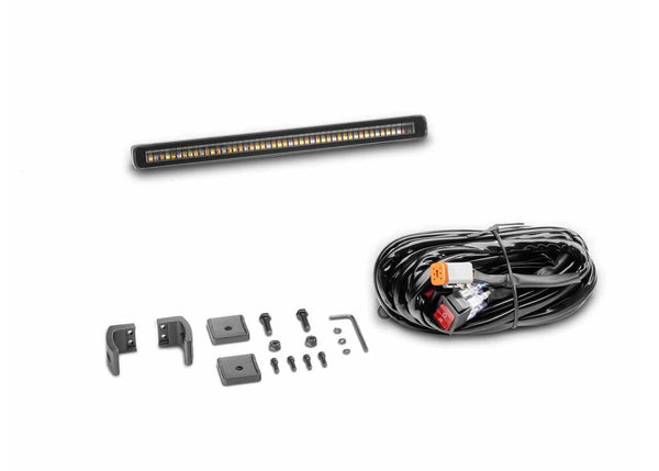 Go Rhino 10In Flash Series Single Multi Function Light Bar Blk (750001014CBS)