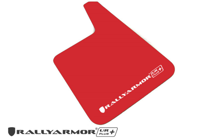 Rally Armor Garde-boue UR Plus universel (sans quincaillerie) - rouge avec logo blanc