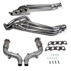 BBK Collecteurs 1-7/8 po avec tuyau intermédiaire catalysé à haut débit 15-23 Ford Mustang GT 5.0 (céramique argent)