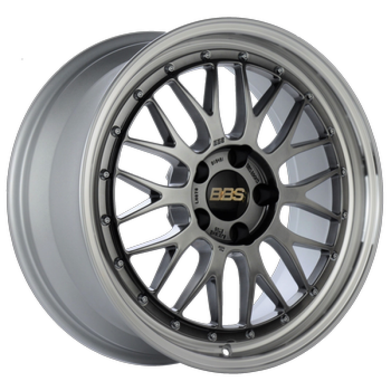 BBS Roue LM 19x9.5 5x120 ET22 PFS/clip requis - centre noir diamant / rebord taillé au diamant