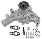 Edelbrock Pompe à eau pour Chevy Small-Block - fini satiné (longue)