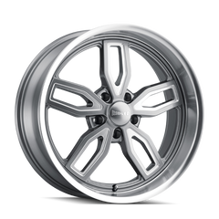 Ridler Roue 608 18x8 / 5x127 BP / déport 0mm / moyeu 78.3mm - gris brillant fraisé