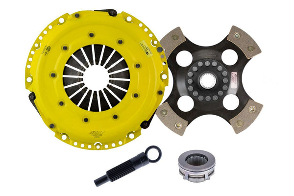 Advanced Clutch Ensemble d'embrayage ACT Heavy Duty, disque de course à moyeu rigide 4 patins (AA1-HDR4)