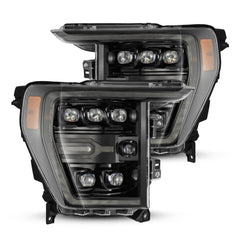 Alpha-Black AlphaRex Nova Series LED Projector Headlights W/Activation Light/Sequential Signal - 21-23 F150