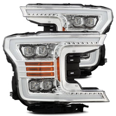 AlphaRex LED Projector Headlights Plank Style Design Chrome - 880181