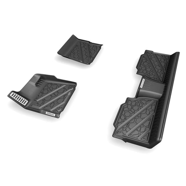 Air Design Black Front & Rear Floor Liner - 17-22 Super Duty Crew Cab