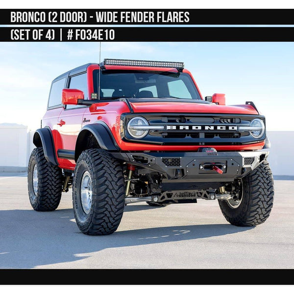Air Design Wide Fender Flares (4) 21-26 Bronco 2 Door
