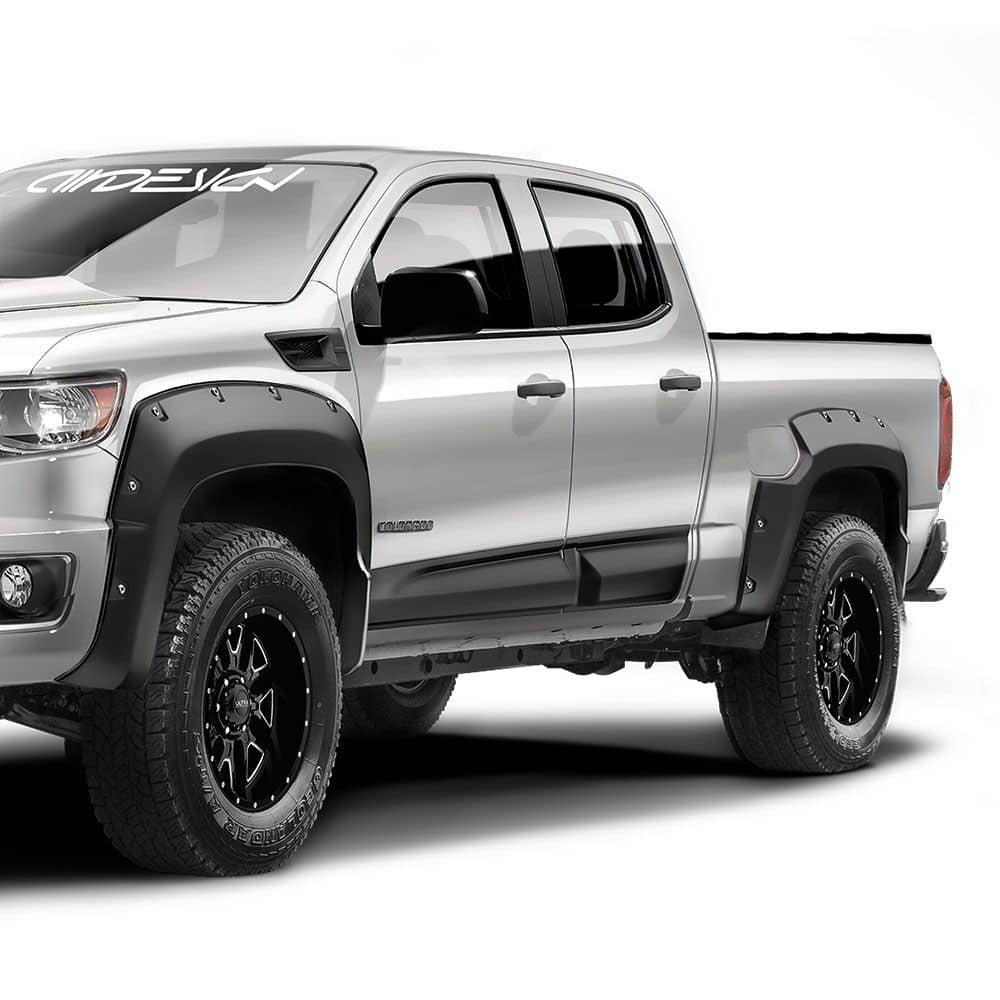 Air Design Superbolt Satin Black Fender Flares - 16-22 Colorado 5-FOOT Box