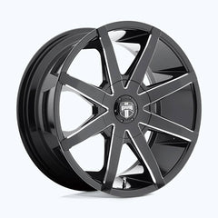 Dub S109 Push Gloss Black Milled 22X9.5 6X135/139.7 87.1 Center Bore +25MM