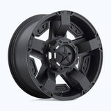 XD WHEELS XD811 ROCKSTAR II MATTE BLACK WITH ACCENTS 18X9 6X135/139.7 106.1 CENTER BORE 0-MM
