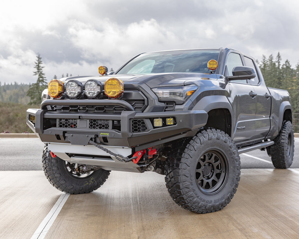 Ironman 4x4 BBP119A-SLK-BAB - Apex Single Hoop Front Bumper — 2024+ Toyota Tacoma (BBP119A-SLK-BBA)